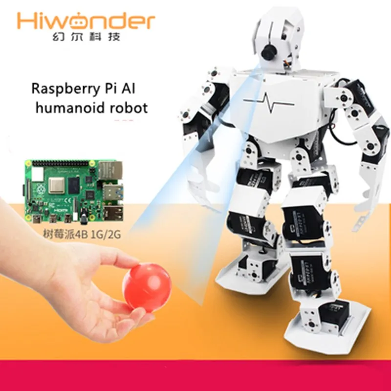 Raspberry Pi 4th Generation B Humanoid Robot TonyPi Programmable OpenCV ...