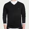 Brand Clothing New Spring Sweater Men Harmont V-neck Long Sleeve Solid Pull Embroidery Blaine Pullover Men Sweaters 5
