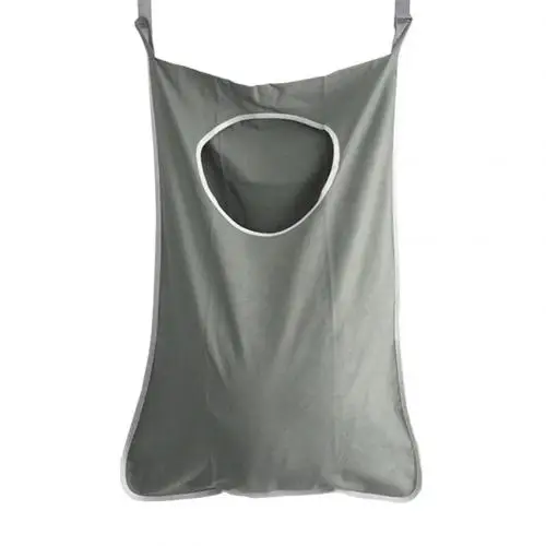 Grey Large Capacity Oxford Cloth Door Hanging Dirty Clothes Home Laundry Storage Bag Convenient To Hang - Цвет: Grey