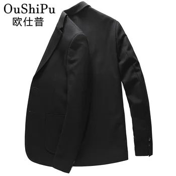 

2020 New Style Leisure Suit Male Autumn and Winter Knitted Elasticity Men's bian xi Slim Fit Korean-style Suit MEN'S Coat