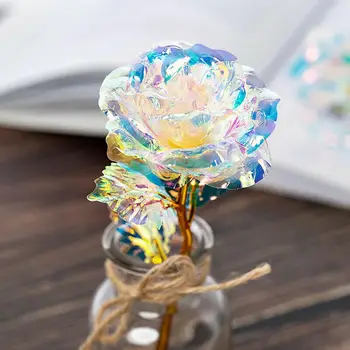 

Simulation 24K Gold Rose Flower with/without LED Thanksgiving Valentine Day Gift for mother and girlfriend hot