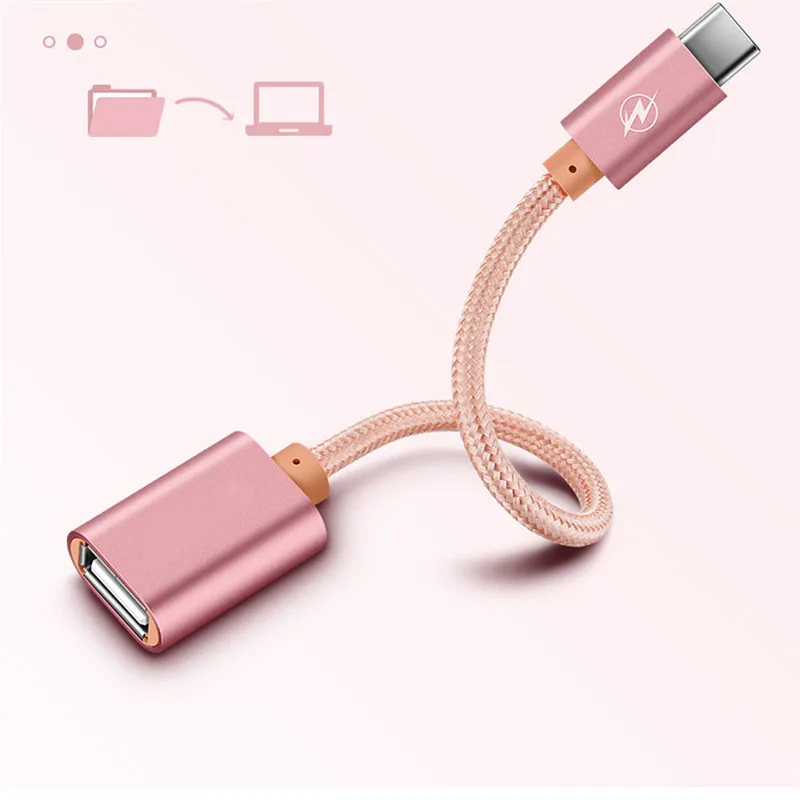 USB 3,1 type C штекер USB 2,0 Женский OTG кабель для передачи данных адаптер type-C OTG Кабель-адаптер для samsung LG sony htc Xiaomi Android