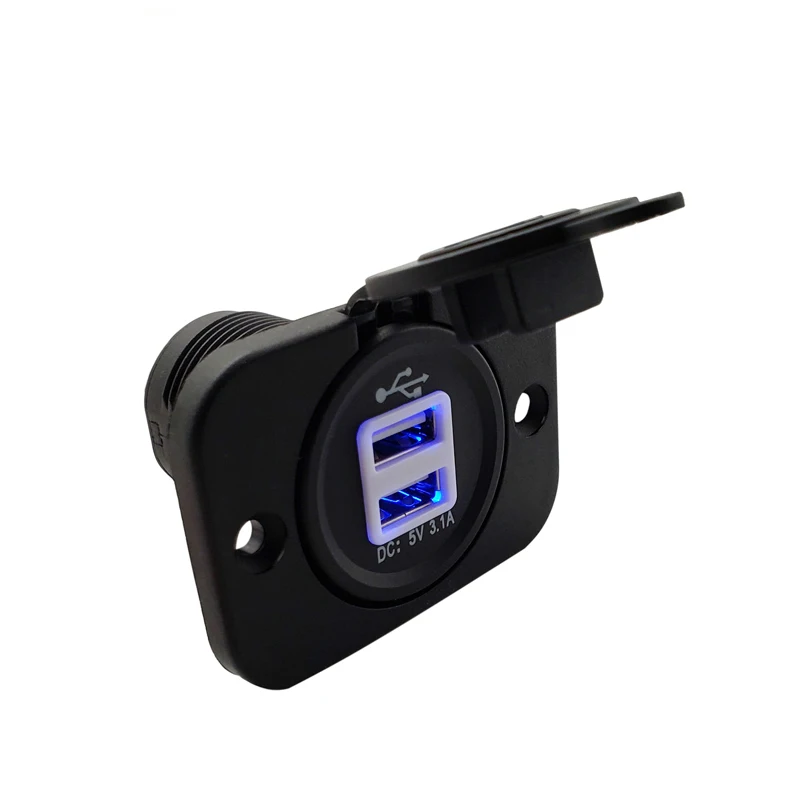 Автомобильное зарядное устройство USB 12 в 24 автомобильный прикуриватель для