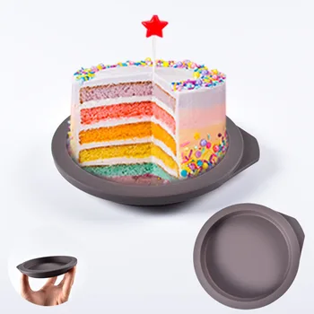 

Rainbow Layer Cake Pan Set Round Cake Baking Pan Nonstick Chocolate Cookie Pastry Molds Pie Pans Pizza Crust Omelet Resin Craft
