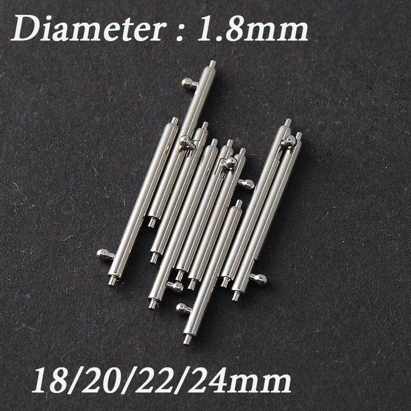 10pcs Diameter=1.8mm Watch Pin Pepair Tools & Kits Quick Release Watch Strap Spring Bars Pins