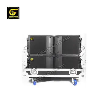 

Original b&c Speaker Component Kara Double 8 Inch Line Array Speaker Passive Dark Brown Color Line Array Loudspeaker