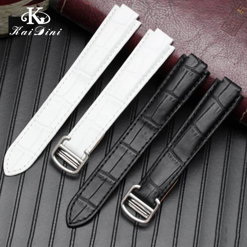 14 16 18 20 22mm Men women folding buckle True leather belt Blue balloon watch with convex port retro handmade bracelet | Наручные часы