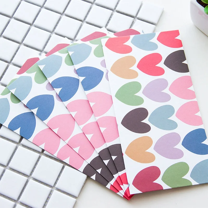 

Korean Envelope Cartoon Cute Envelope Romantic Cartoon Pattern 5 Suits for Wedding Party Letter Invitations Random Color