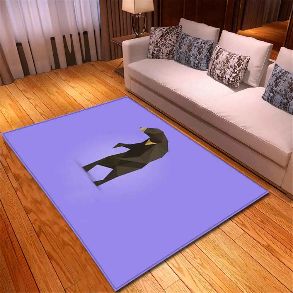 Nordic Carpets Soft Flannel 3D Printed Area Rugs Parlor Mat Rugs Anti-slip Large Rug Carpet for Living Room Decor - Цвет: No-2