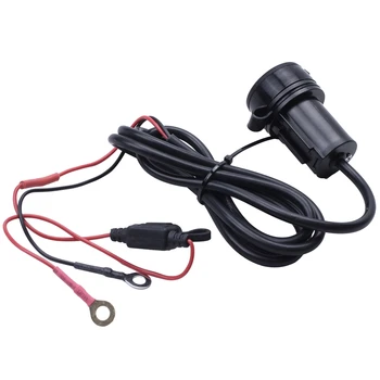 

5V 2.1A Double USB Charger Adapter for Moto Motorcycle Black [Electronica]