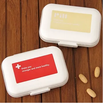 

Portable Pill Box One Week Carry On Travel Moisture Proof Small Travel Mini Multi Function Split Travel Supplies(10 boxes)