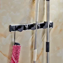 Многофункциональная алюминиевая Швабра вешалка для одежды зажим для швабры хранение подвижный крюк сантехника аксессуары