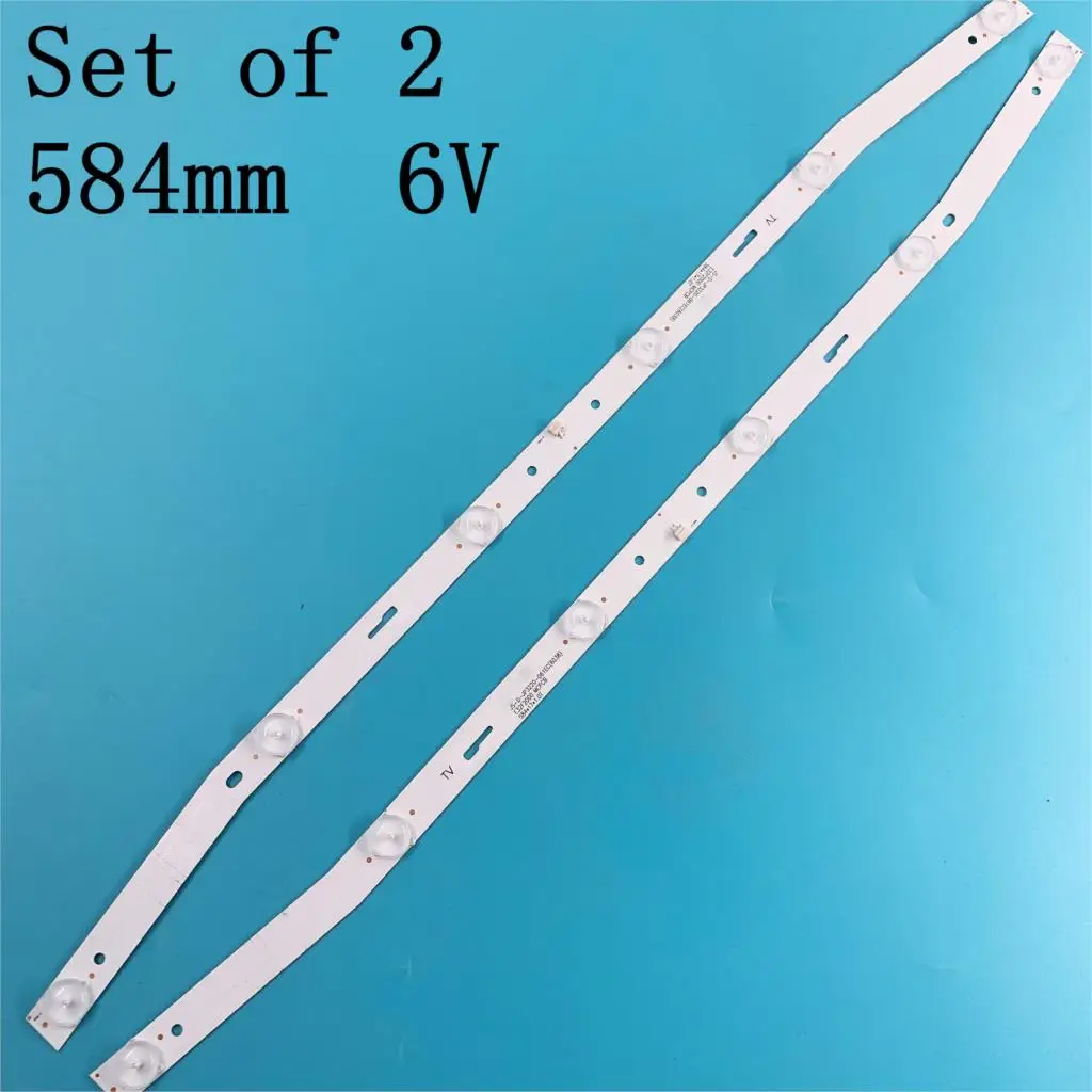 New For NUOVA LED Backlight Strip 6 leds JS-D-JP3220-061EC XS-D-JP3220-061EC E32F2000 MCPCB 6V