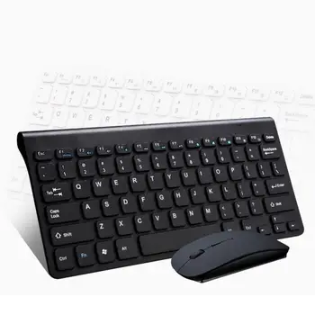 

Slim 2.4GHz Cordless Wireless Silent Keyboard and Mouse Mini Full-size Keyboard Mouse Combo Set For Notebook Laptop Desktop PC