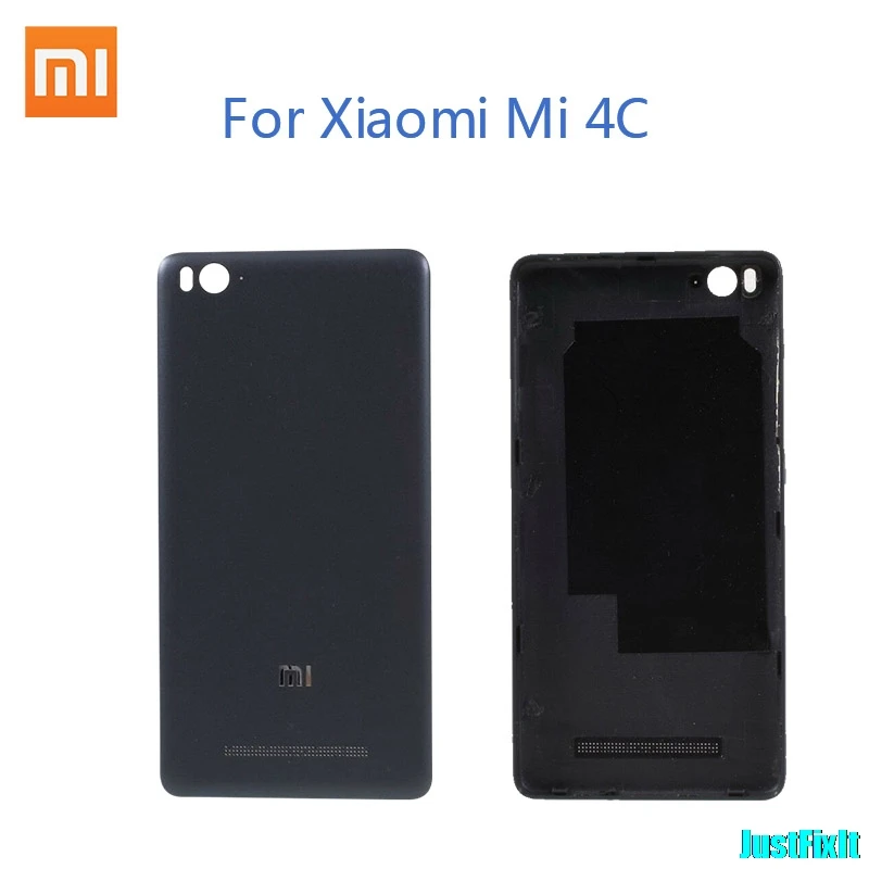 Grey Чехол для Xiaomi Mi 4C батарея задняя крышка Запасные Части чехол для Xiaomi Mi 4C - Цвет: Grey