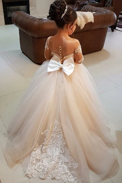 flower girl princess dress