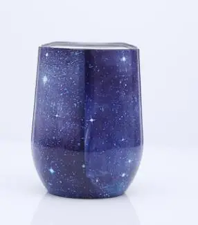 HKNA 304 нержавеющая сталь двойная Вакуумная чашка кубик льда автомобиля чашка холодный лед ведро - Цвет: Starry gray