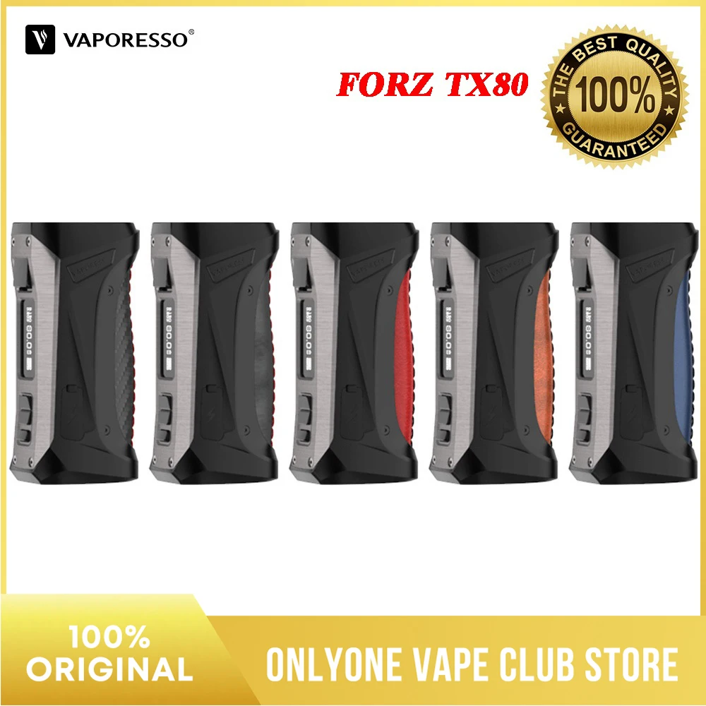 Оригинальный вейп-мод Vaporesso FORZ TX80 VW с питанием от одной батареи 18650 и максимальным
