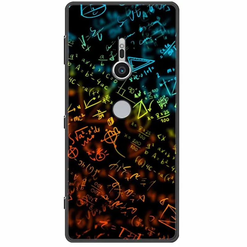 Chic Abstract Design Shockproof Black Silicone Case