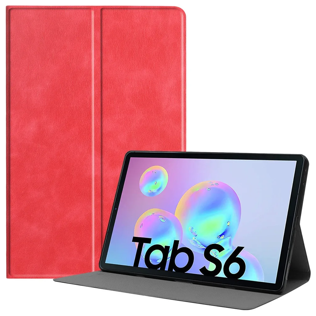 Для Samsung Galaxy Tab S6 10,5 T860 T865 PU+ кожаный чехол с подставкой для сна/бодрствования
