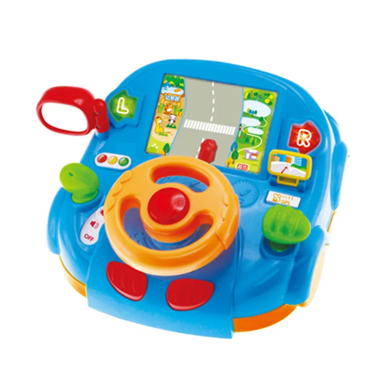 

Auby 463428 Dynamic Driving Cab Steering Wheel Simulation Driving Early Learning Traffic Knowledge Toy