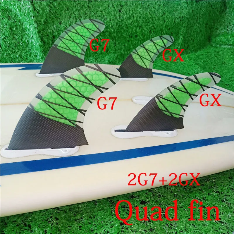Двойной три Quad пять плавников набор карбонатных волокон доски для серфинга плавники для FCS II плавники для серфинга quilhas FCS 2 пять плавники для серфинга