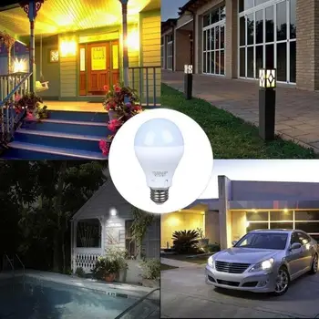 

1PC E27 5W/7W/9W/12W LED PIR Radar Motion Sensor Lights Auto Bulb Energy Saving Lamp for Indoor or Outdoor Light