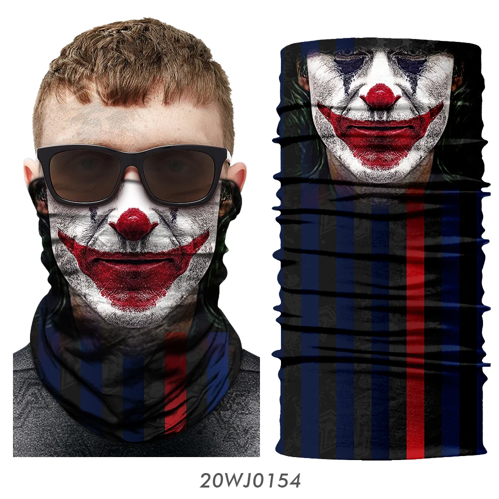 Безшовная Бандана с 3D черепом для езды на мотоцикле, для езды на велосипеде, на открытом воздухе, на Хэллоуин, маска для лица, Лыжная Балаклава - Цвет: 20WJ0154