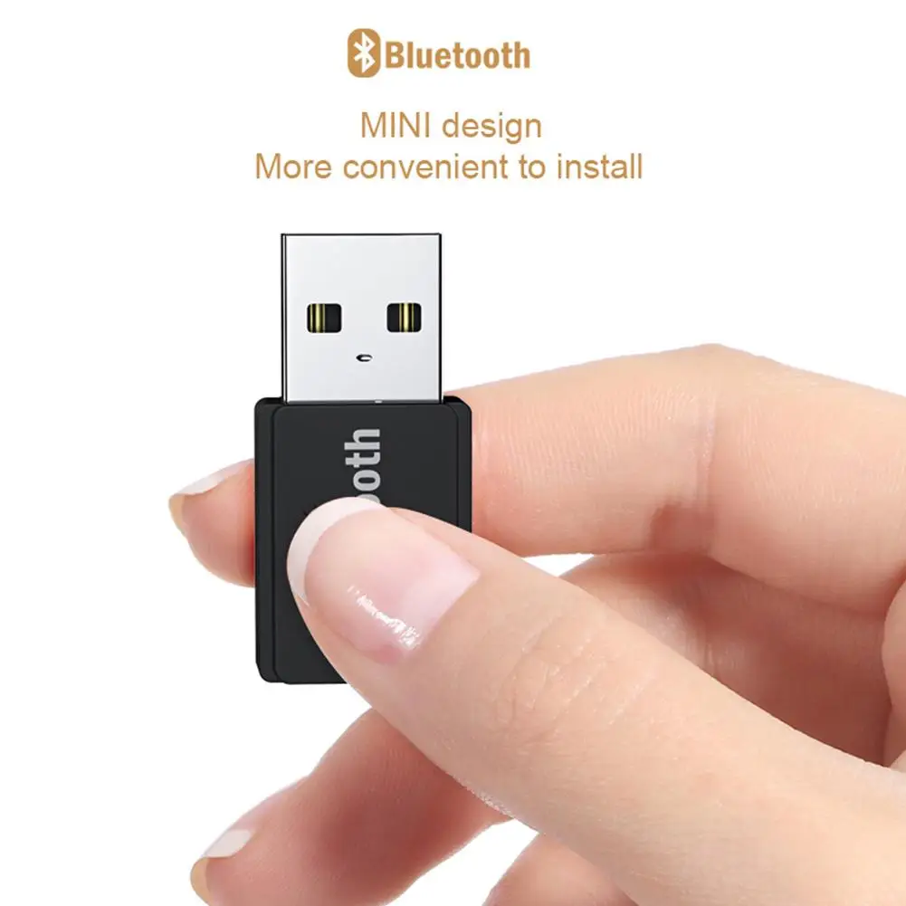 Беспроводной автомобильный аудиоприемник передатчик Bluetooth 5 0 адаптер Mini USB Dongle