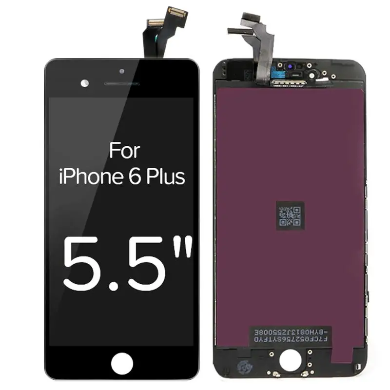 For 6S Plus Black AAA++ экран Замена для iPhone 6 6S 7 8 Plus ЖК-дисплей с 3D кодирующий преобразователь сенсорного экрана в сборе для iPhone 5 5C 5S lcd - Цвет: For 6S Plus Black