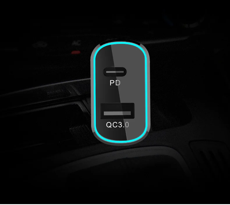 Двойной порт PD 60 Вт+ QC 3,0 18 Вт type-c USB C супер быстрое зарядное устройство для IPhone HuaWei SUMSUNG Macbook ноутбук универсальный адаптер питания