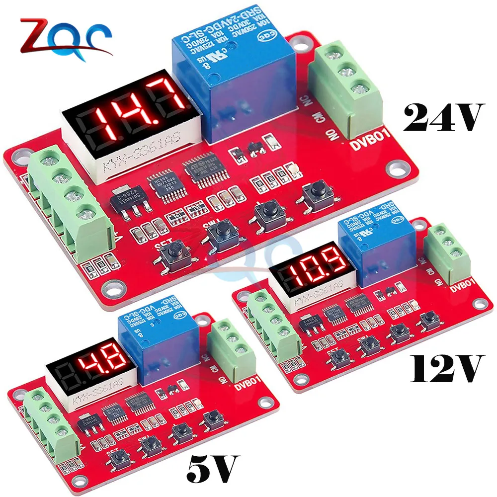 

DVB01 Digital display window voltage comparator measurement charge discharge Monitor Dual limit Comparison Test DC 5V 12V 24V