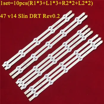 

LED strip For LG 47 v14 slim DRT Rev0.2 6916L-1811A 6916L-1812A LC470DUF VG F1 TX-47AS740E Tx-47ase650E TX-47AS650B TX-47AS740B
