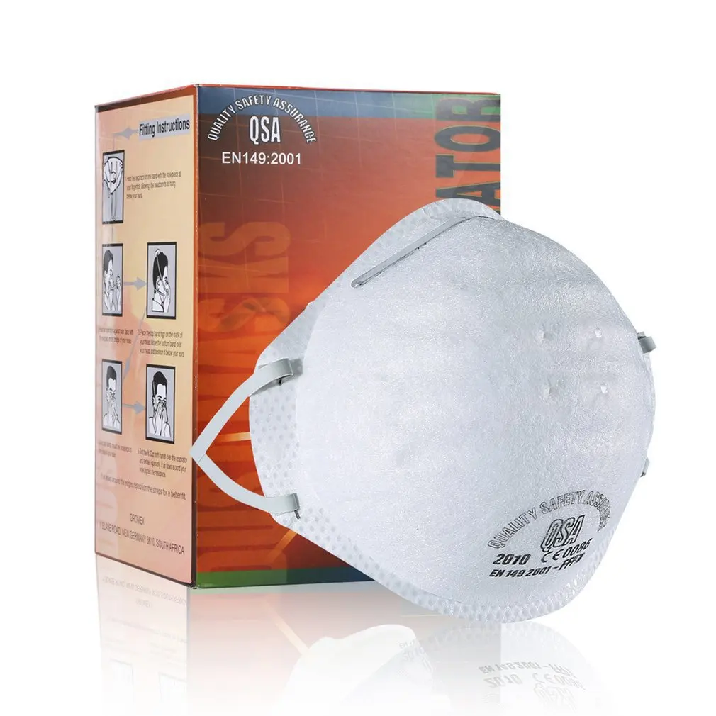 

1/6/10pcs ffp1 Anti-fog headband round mask Dust Mask Riding Face Mask /Safety Masks Anti Dust Masks Dustproof Facial Protective