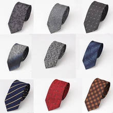 Мода 6,5 см галстук для мужчин тонкий узкий тонкий галстук корейский стиль Свадебная вечеринка Aniversary gravatas para ho мужчины s