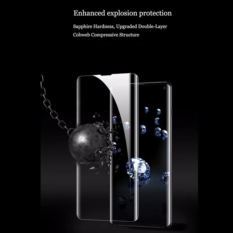 УФ закаленное стекло для samsung Galaxy Note 10 Plus Pro Nano защита для жидкокристаллического экрана полное покрытие стекло для samsung S10 S9 S8 Plus