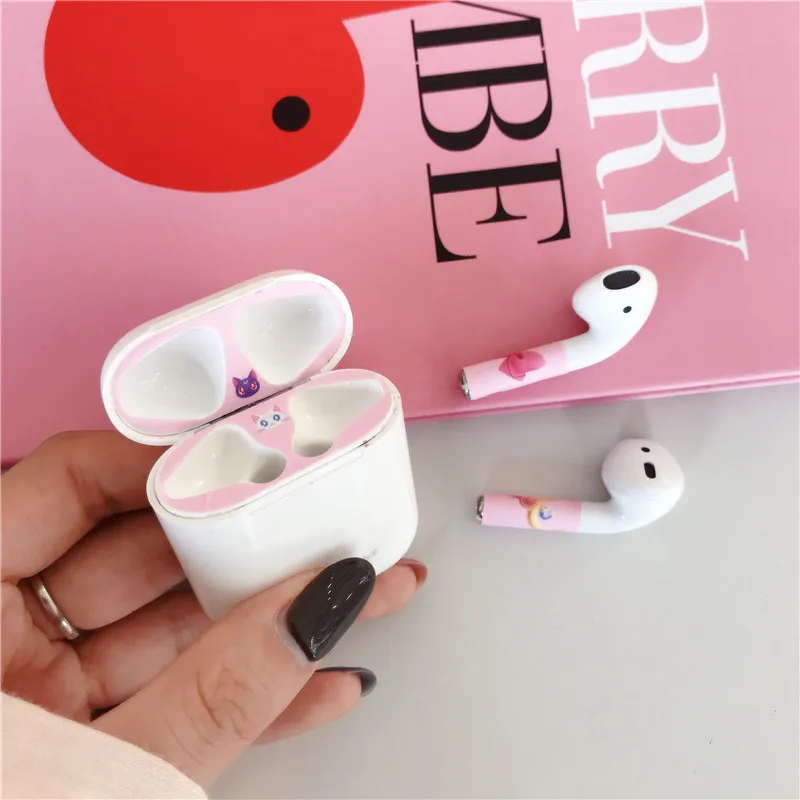 3 Милый защитный чехол s для Airpods, чехол, защита от пыли, наклейка, внутренняя крышка, s пленка для Apple Air Pods 2 1 - Цвет: 3
