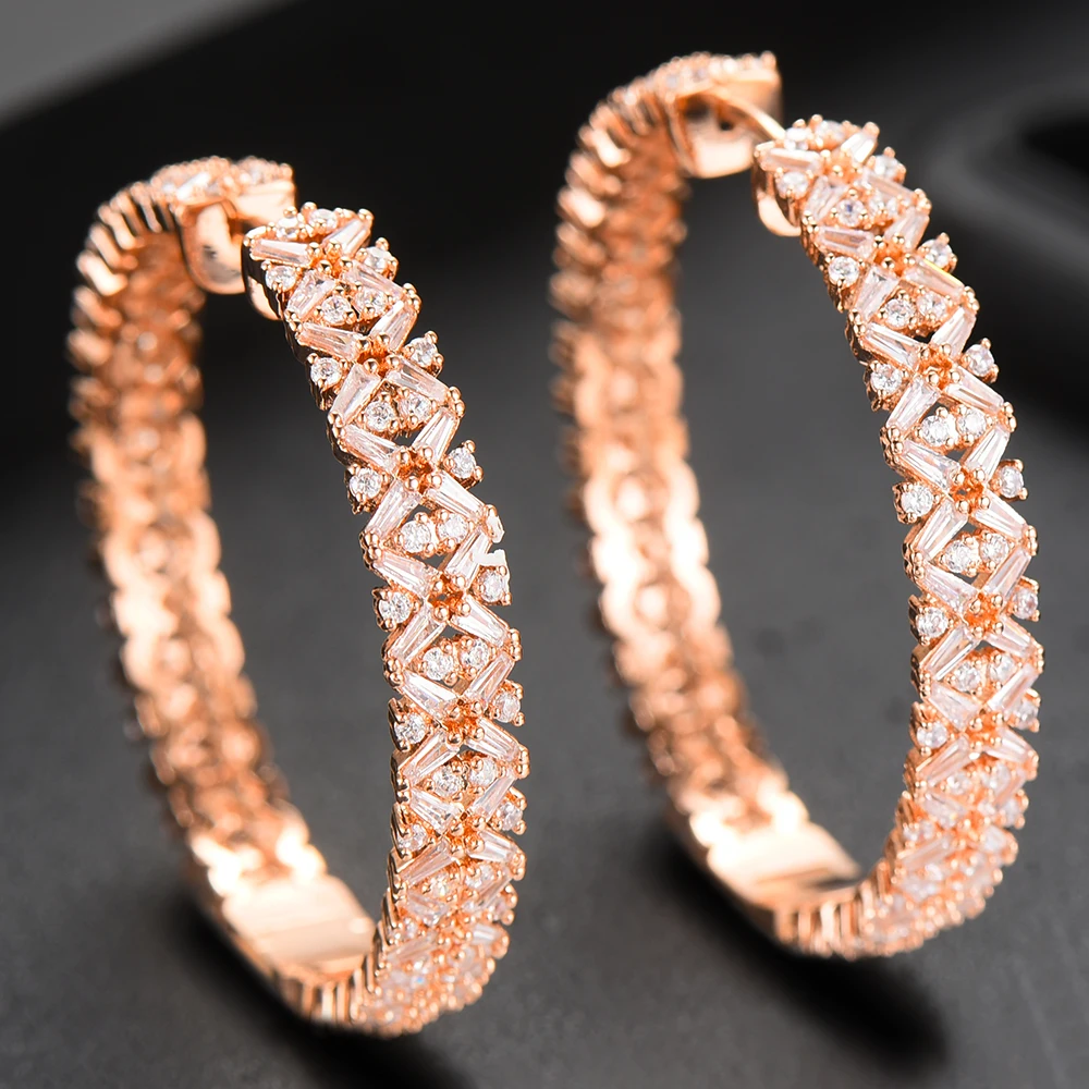 Missvikki букле d'oreille femme брендовые серьги-кольца для благородных женщин невесты свадебные великолепные полный Mirco кубический циркон модный