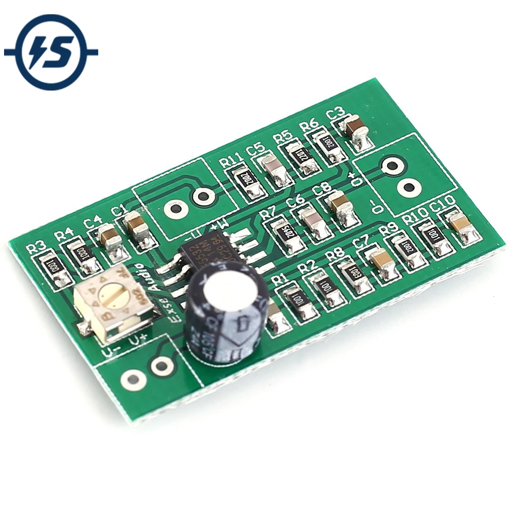 Ne5532 Mono Voice Collection Module Dc 3v 5v 12v Audio Monitoring Audio