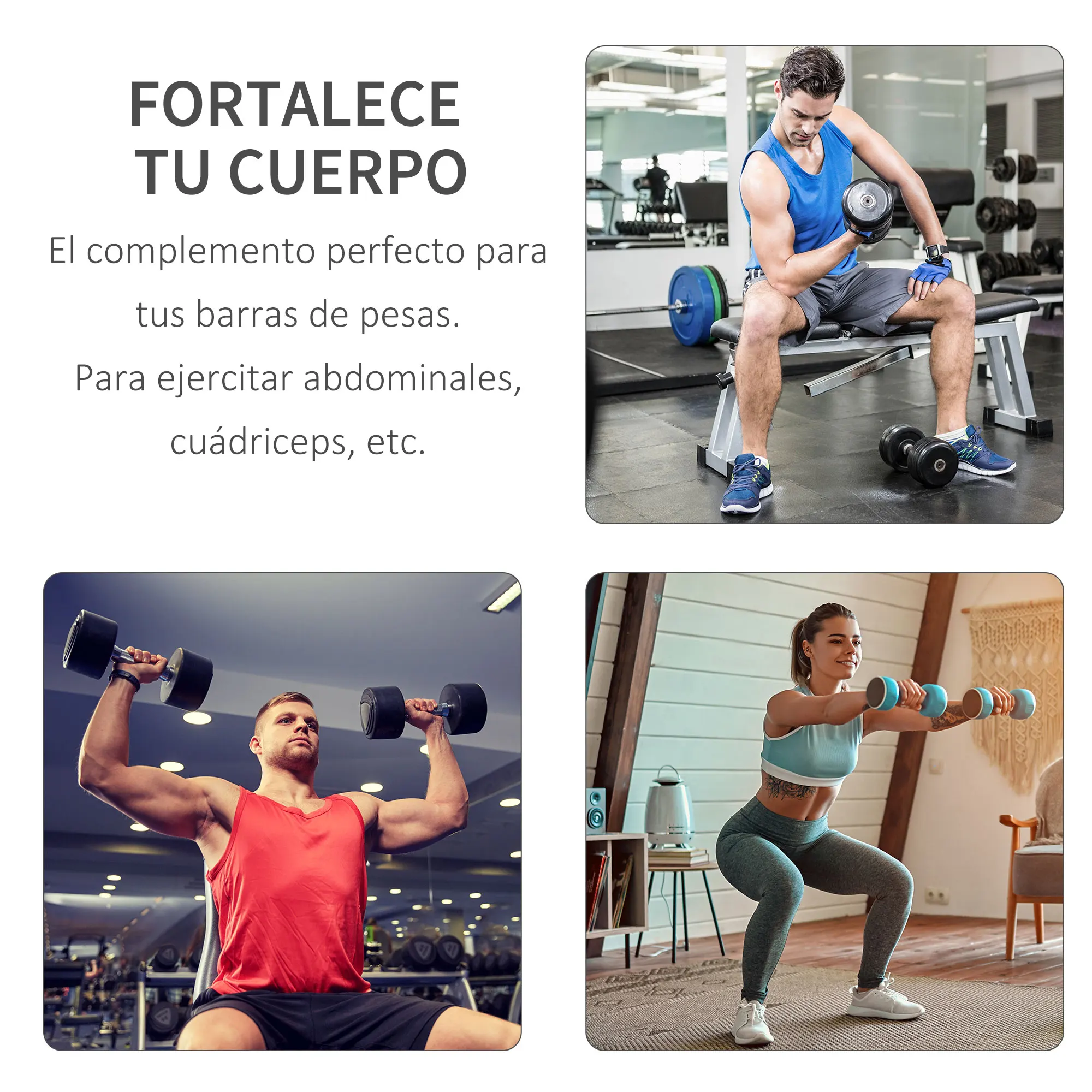 Discos Kg Discos De Pesas (4 Unidades) 2x5 Kg Y 2x10 Kg Pesas