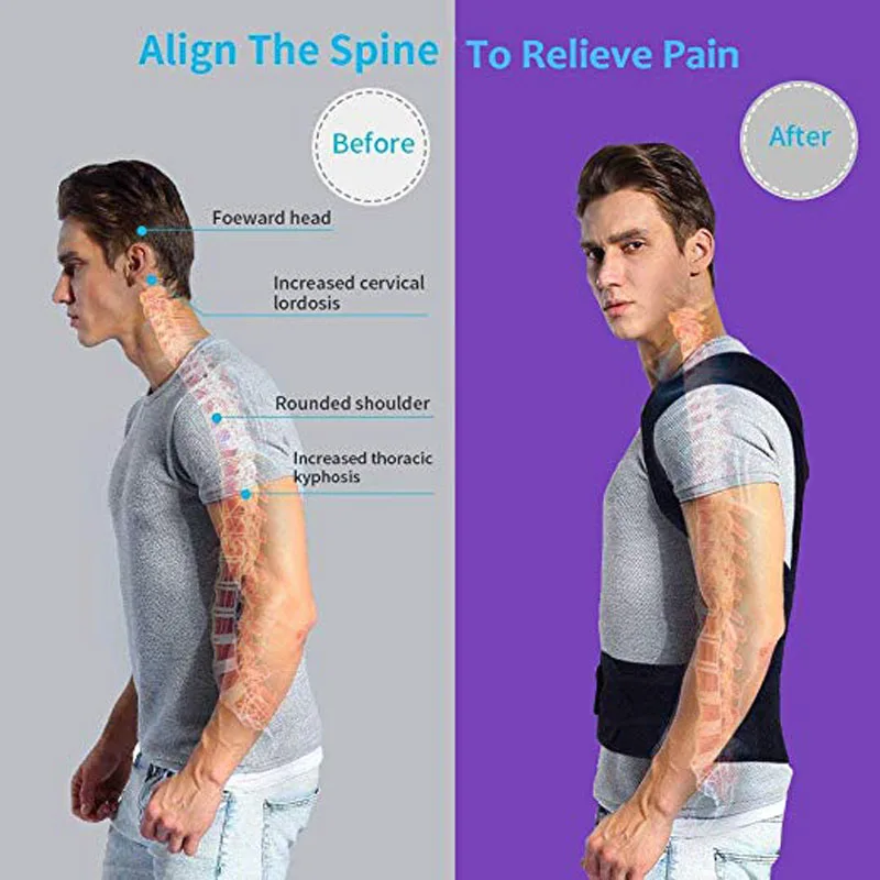 Posture Corrector Back Posture Brace Clavicle Support Stop Slouching and Hunching Adjustable Back Trainer Unisex