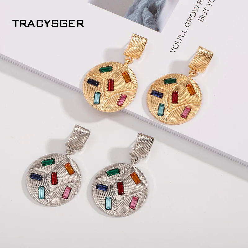 AH-ER84899 /TRACYSGER/Новые богемные Ретро двойные круглые серьги | Украшения и аксессуары