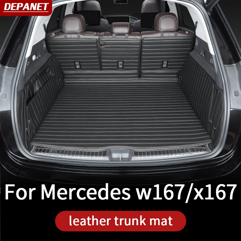 Кожаный коврик для багажника Depanet для Mercedes GLE w167 2020-2024 gls x167 gle V167 coupe 350 400 450 500 amg, аксессуары для интерьера