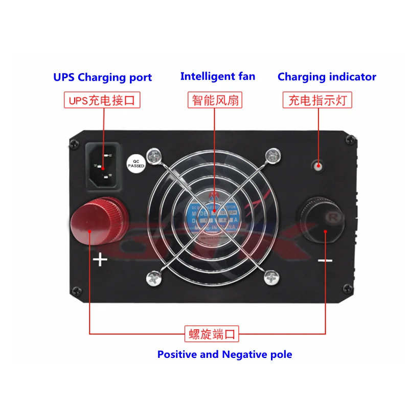DC 12V 24V к AC 220V 8000W 10000W 12000W 16000W Чистая Синусоидальная волна инвертор с цифровым дисплеем для бытовой техники