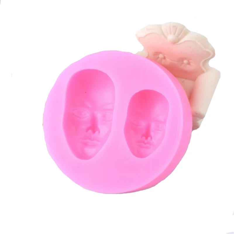 Форма для лица, силиконовая форма для помадки, мыло, 3D форма для торта, капкейков, желе, конфет, шоколада, украшения, формы для выпечки