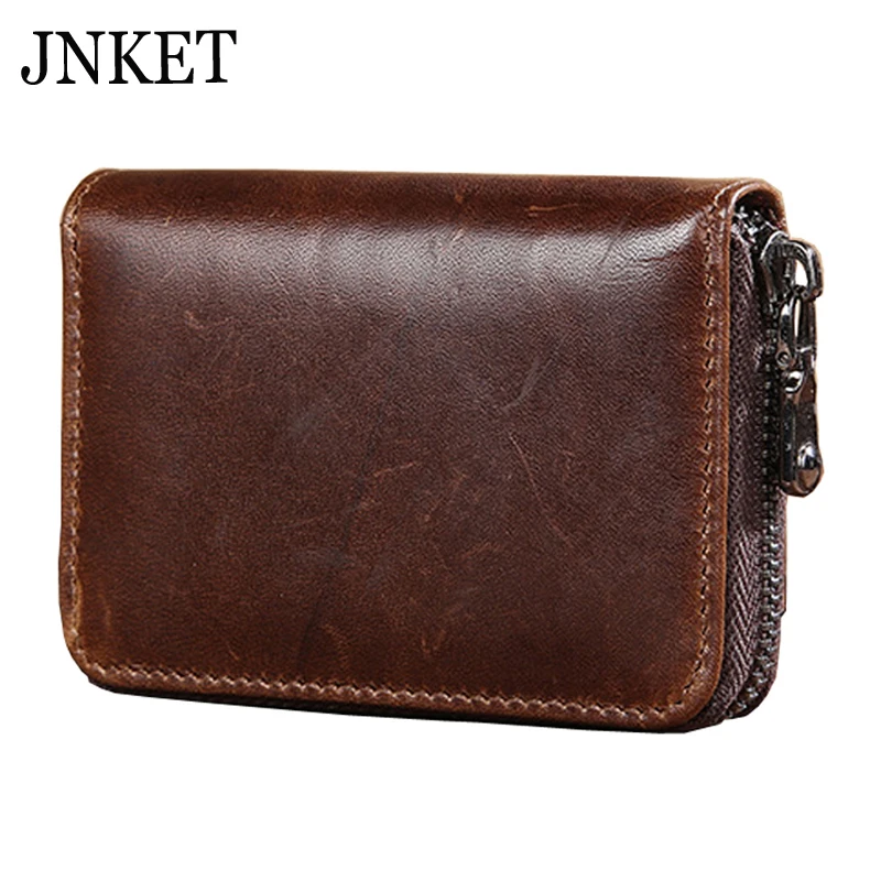 JNKET, Ретро стиль, мужской кошелек, банковская карта, кредитный держатель для карт, мульти-карта, кошелек, коровья кожа, клатч, кошелек, кошелек на молнии, кошелек для монет