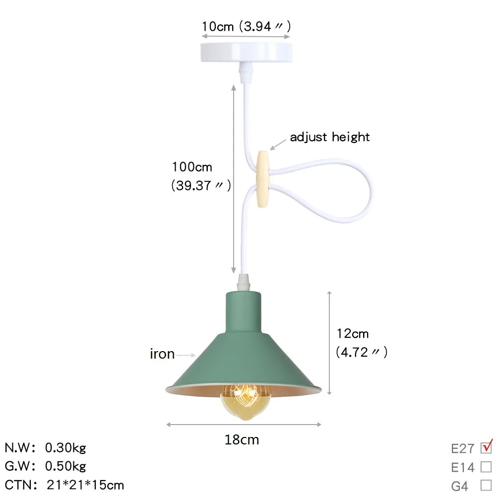 D8153绿色 尺寸图 英文版