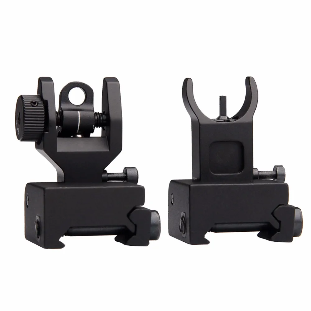 Тактические аксессуары AR 15/M4/ Flip Up Iron sites тактический Набор Для Picatinny / Weaver Rails Flattop