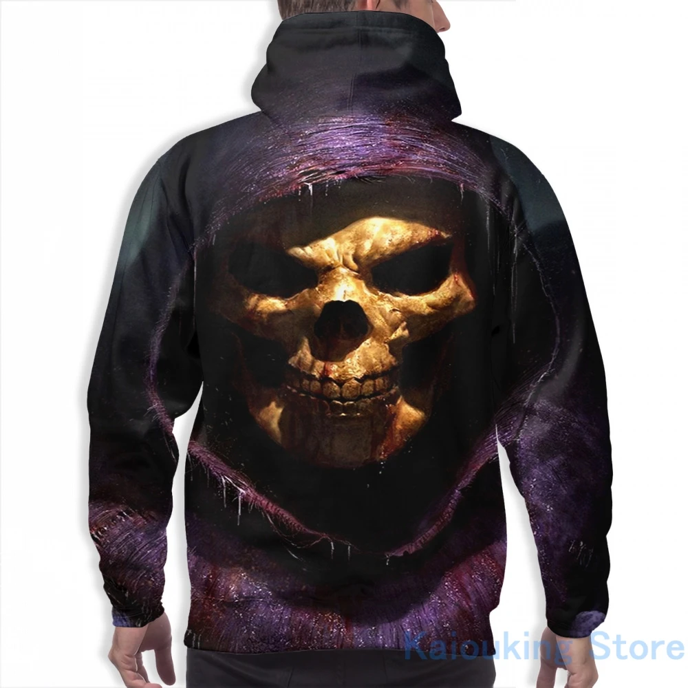 Sudadera con capucha para y mujer, ropa de calle informal con estampado realista Skeletor divertido|Sudaderas con capucha y sudaderas| - AliExpress