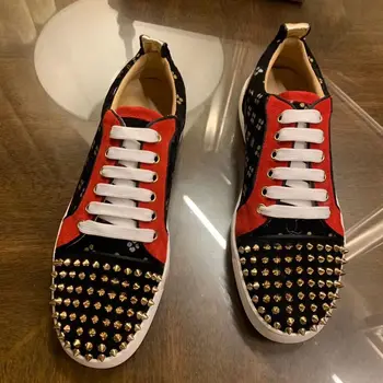 

Germuss Luxury Fashion Brand Men Shoes Men Spikes Velvet Loafers Man Driving Shoes Fashion Male Flat Wedding Shoes Big Size 47